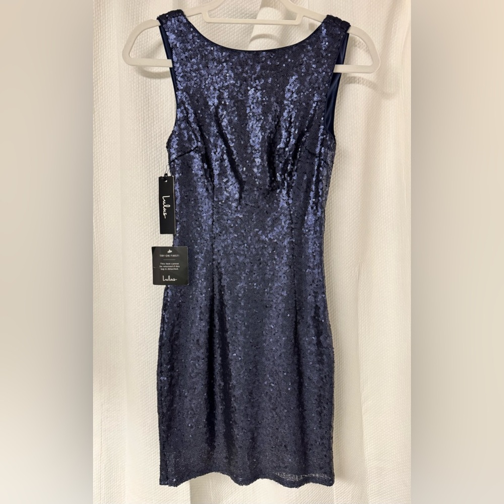 Lulu's Blue Sheath Cocktail Dress